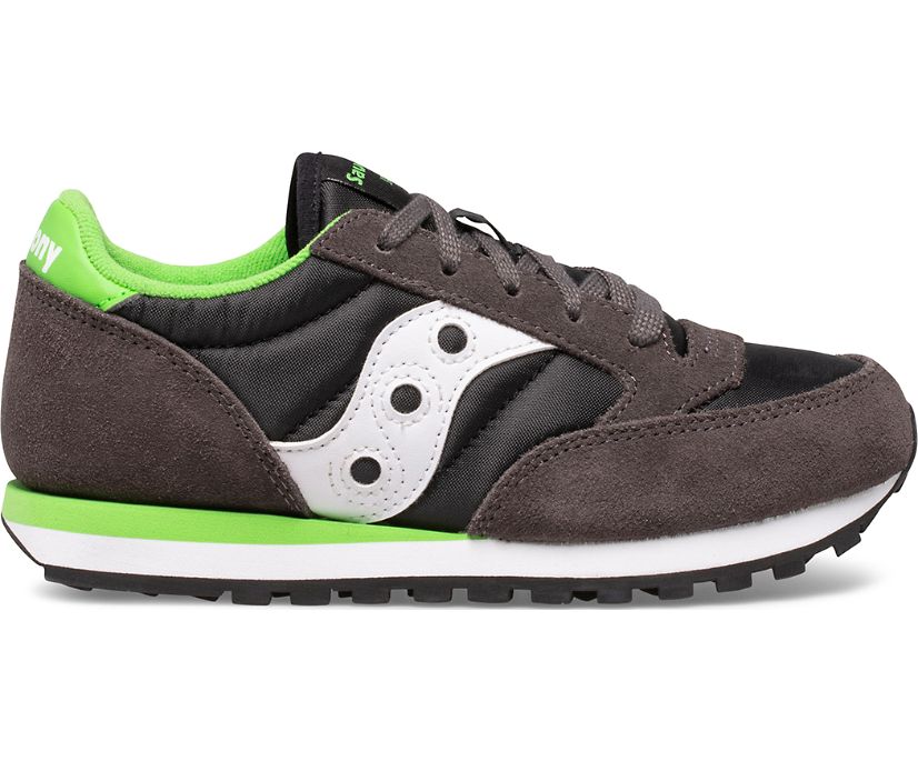 Tenis Saucony Jazz Original Niños Grises Negros Verdes | México 878ZUTG